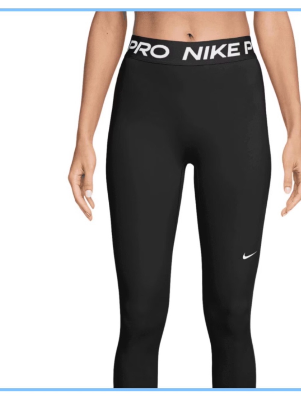 Nike Pro Women’s Black Compression Leggings BUNDLE with insanity dvd set